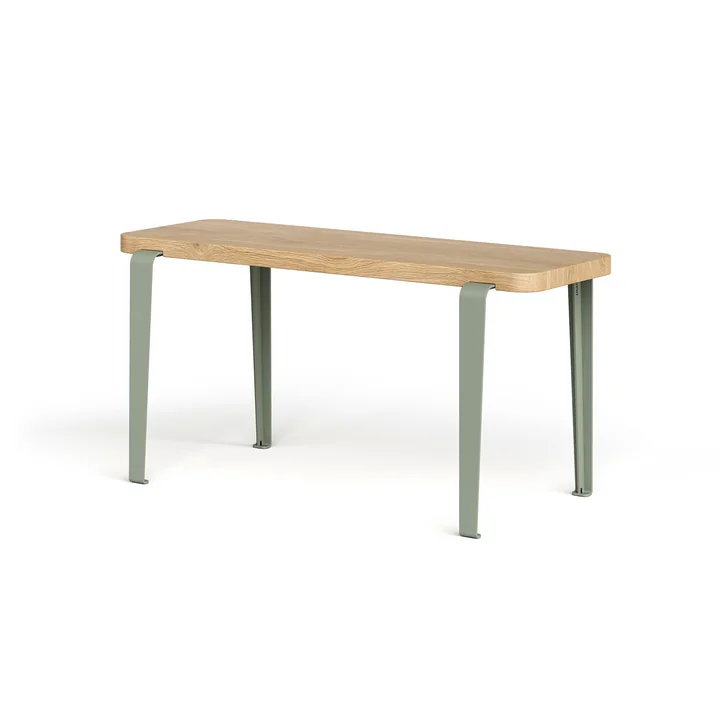 TipToe - LOU bench, 90 x 30 cm, oak / eucalyptus gray