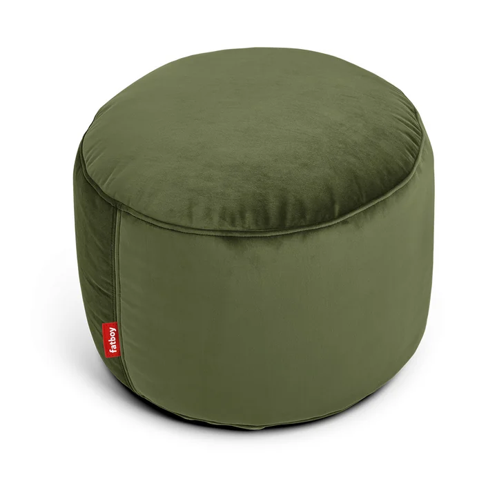 Fatboy - Point Velvet recycled stool, deep green (velvet)