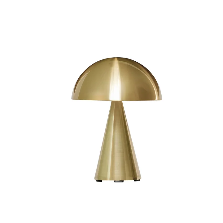 Hübsch Interior - Mush rechargeable table lamp, mini, brass