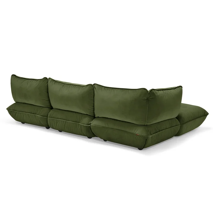 Fatboy - Sumo Corner sofa left / right, deep green (velvet)
