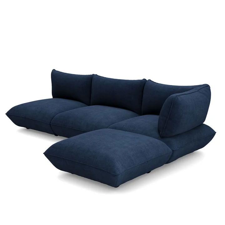 Fatboy - Sumo Corner sofa right, deep blue (corduroy)