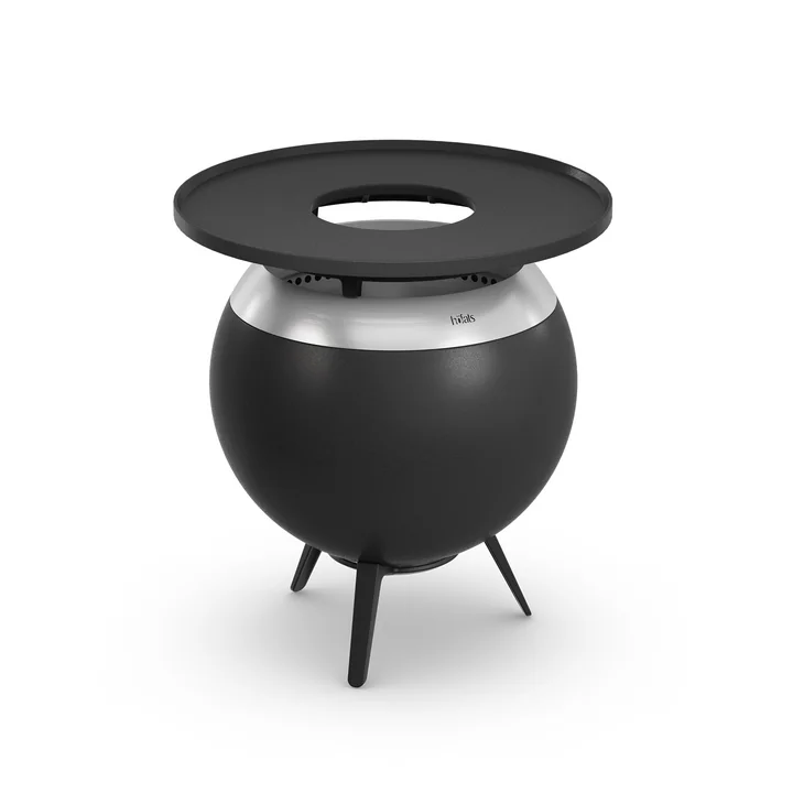 höfats - Moon 45 Plancha grill set low, stainless steel / black