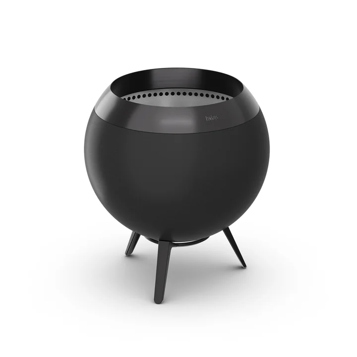 höfats - MOON 45 Fire bowl with low base, all black
