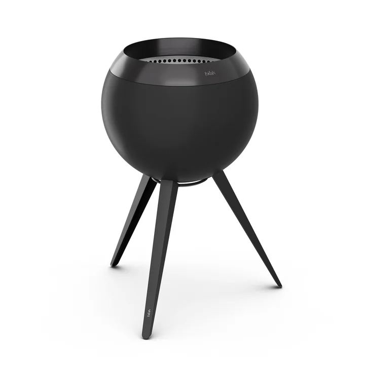 höfats - MOON 45 Fire bowl with high base, all black