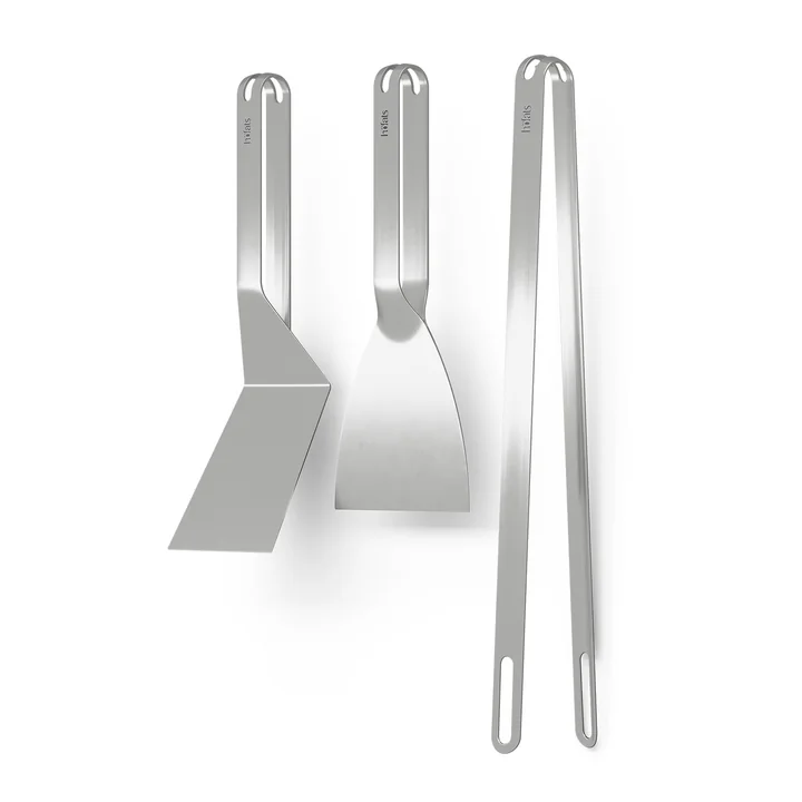 höfats - Barbecue cutlery set (3-piece), stainless steel