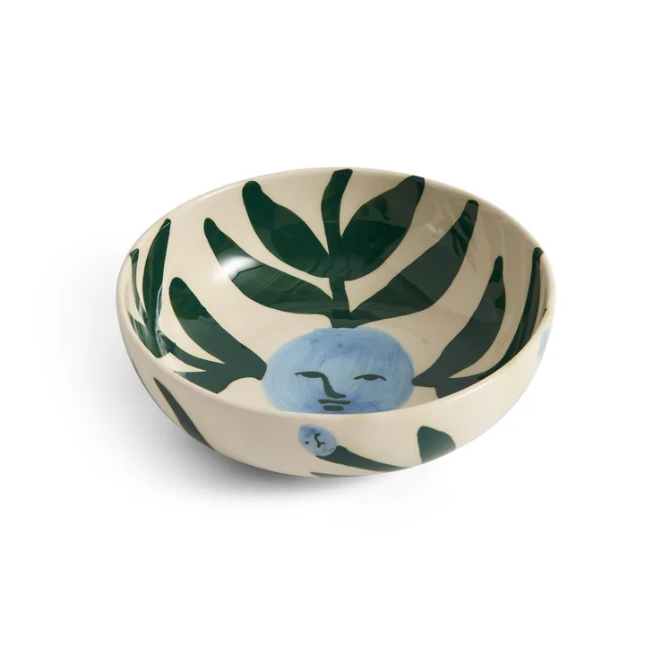 HAY - La Pittura Bowl Ø 18 cm, moon face vine