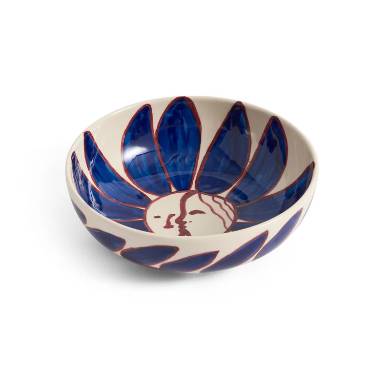 HAY - La Pittura Bowl Ø 18 cm, deep blue flower