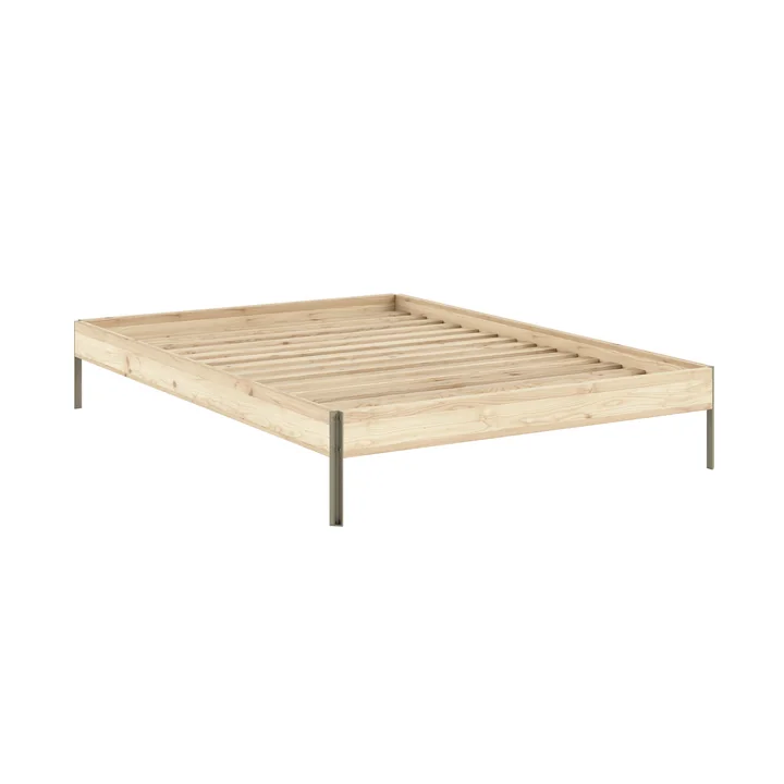 Karup Design - Core Bed 140 x 200 cm, pine / sage green