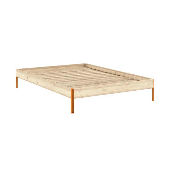 Karup Design - Core Bed 140 x 200 cm, pine / solar orange