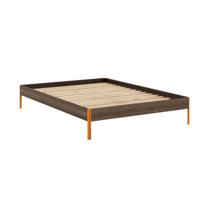 Karup Design - Core Bed 140 x 200 cm, pine carob brown / solar orange