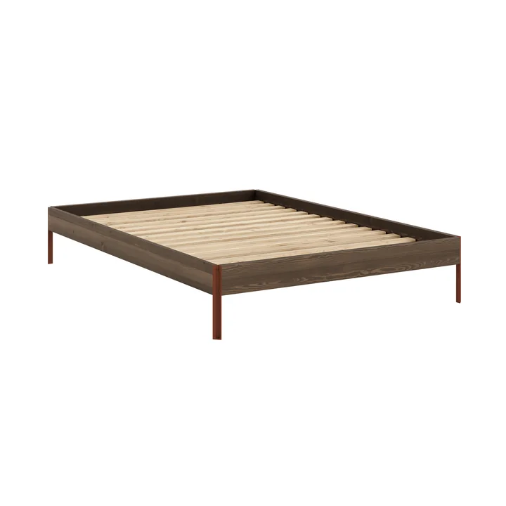 Karup Design - Core Bed 140 x 200 cm, pine carob brown / terra red