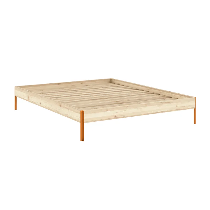 Karup Design - Core Bed 160 x 200 cm, pine / solar orange