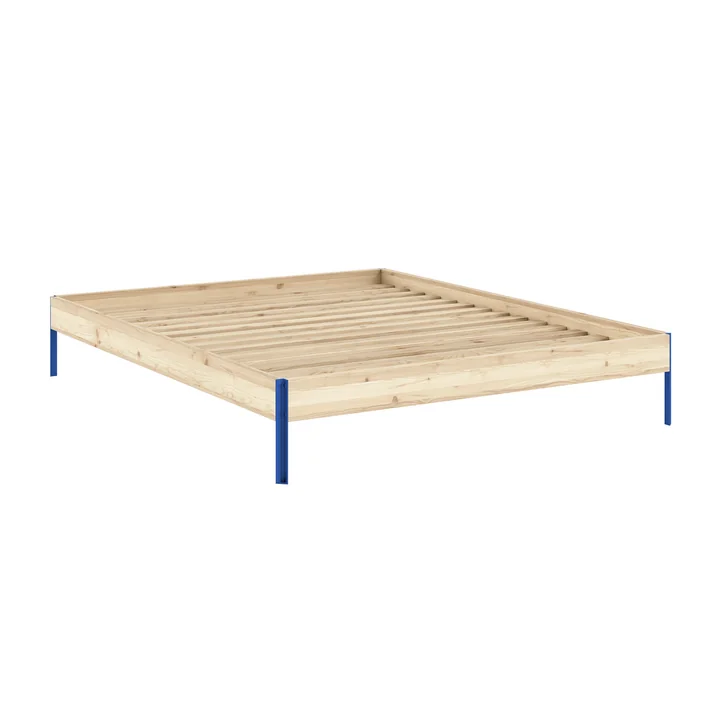 Karup Design - Core Bed 160 x 200 cm, pine / vivid blue