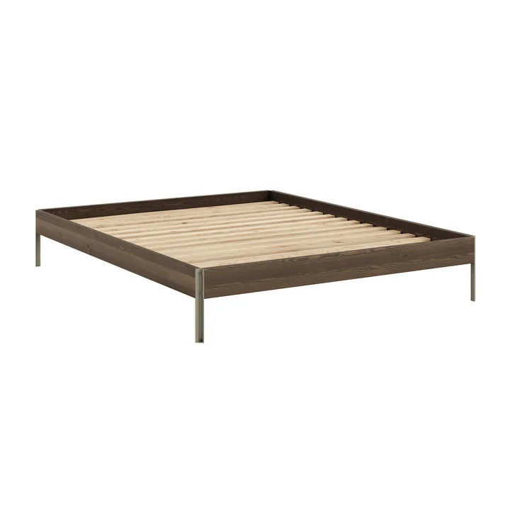 Karup Design - Core Bed 160 x 200 cm, pine carob brown / sage green