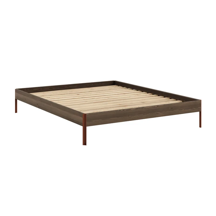 Karup Design - Core Bed 160 x 200 cm, pine carob brown / terra red