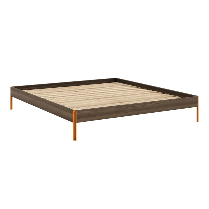 Karup Design - Core Bed 180 x 200 cm, pine carob brown / solar orange