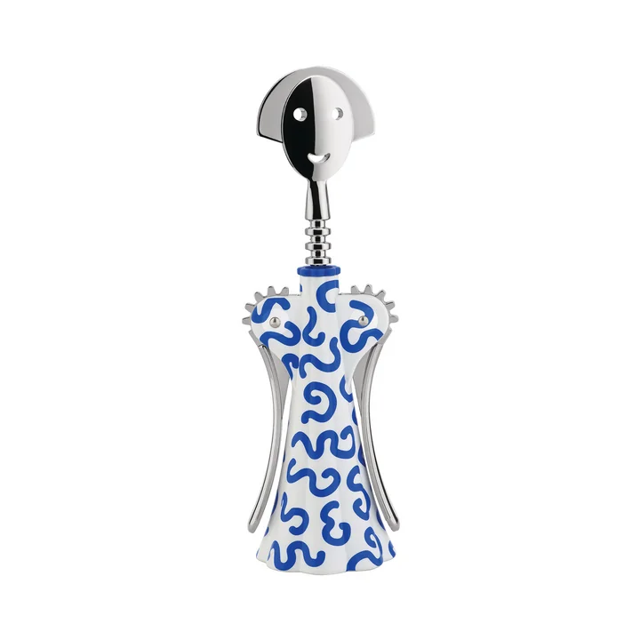 Alessi - Corkscrew Anna G. Delft, white / blue