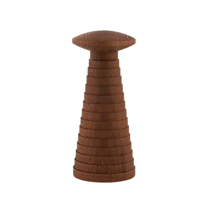 Alessi - Yucatan salt/pepper and spice mill, brown stained beech