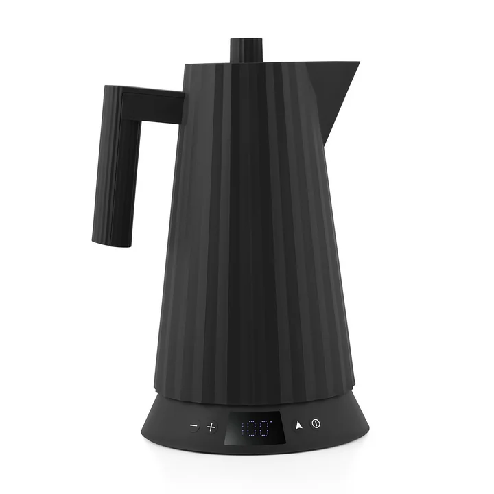 Alessi - Plissé kettle with temperature control 1.7 l, black