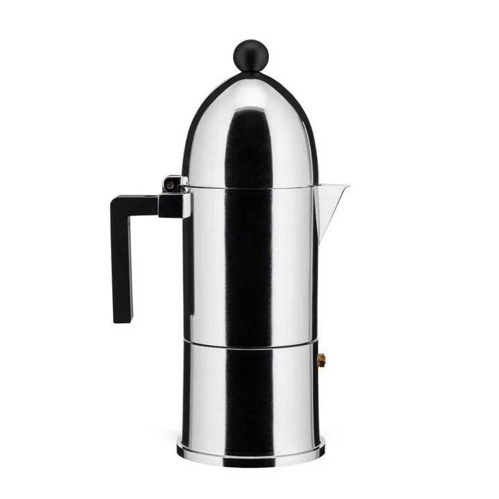 A di Alessi - La Cupola Espresso machine 9095, induction, 30 cl, black