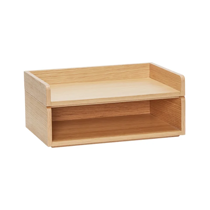 Hübsch Interior - Afour desk organizer, 33 x 22 cm, natural oak