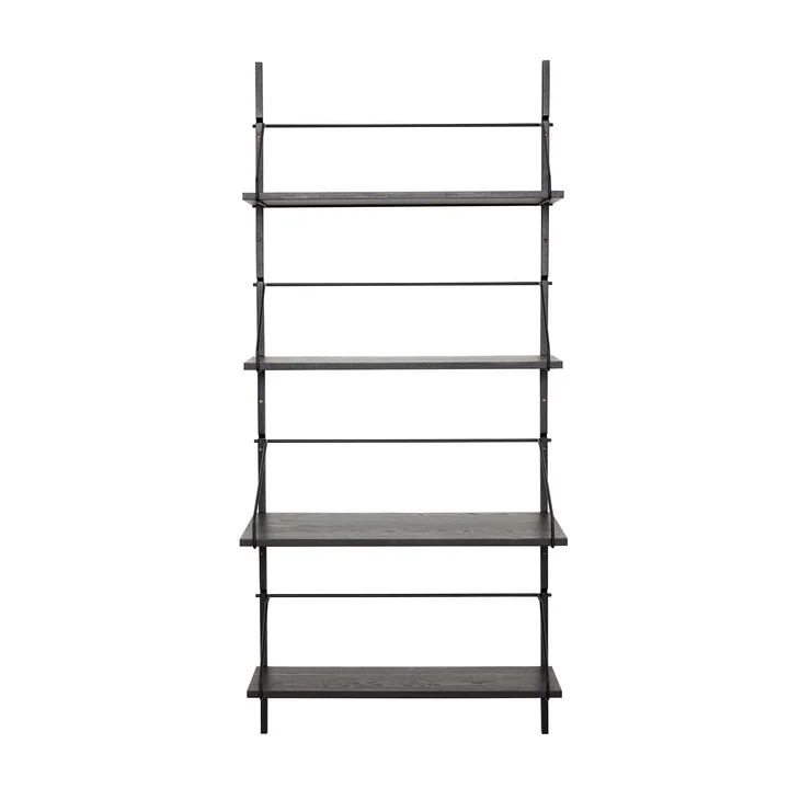 Hübsch Interior - Norm Wall shelf with 4 shelves, h 181 cm, black