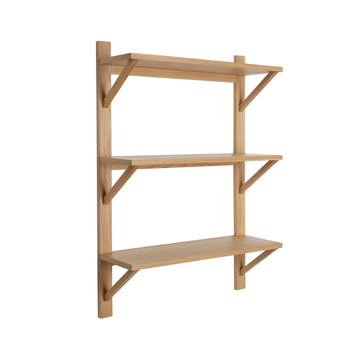 Hübsch Interior - Triarch Wall shelf, 70 x 100 cm, oak