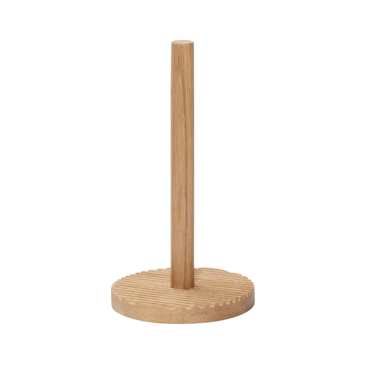 Hübsch Interior - Wave Kitchen roll holder, H 28 cm, oak