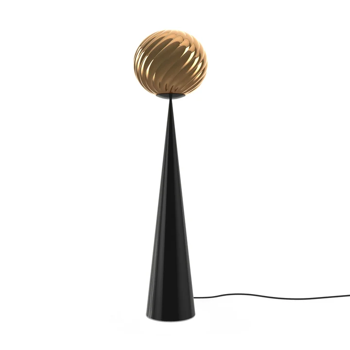 Tom Dixon - Whirl Cone Fat LED floor lamp, gold / black