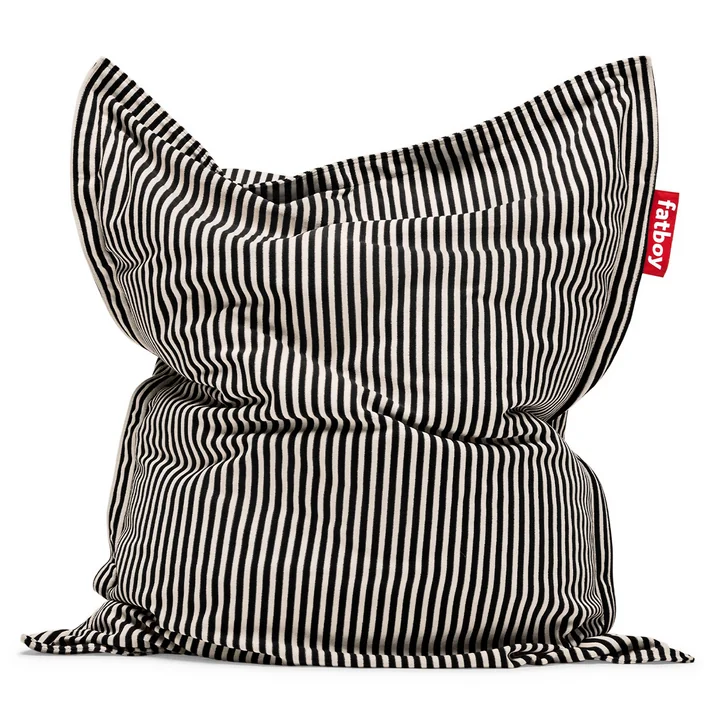 Fatboy - Original Slim Terry beanbag, black / cream