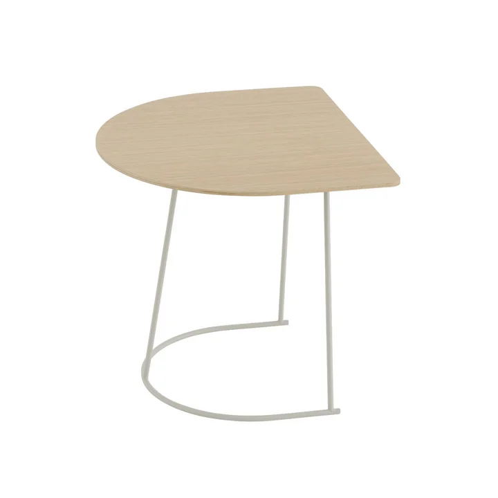 Muuto - Airy Coffee Table, Half Size, lacquered oak / off-white