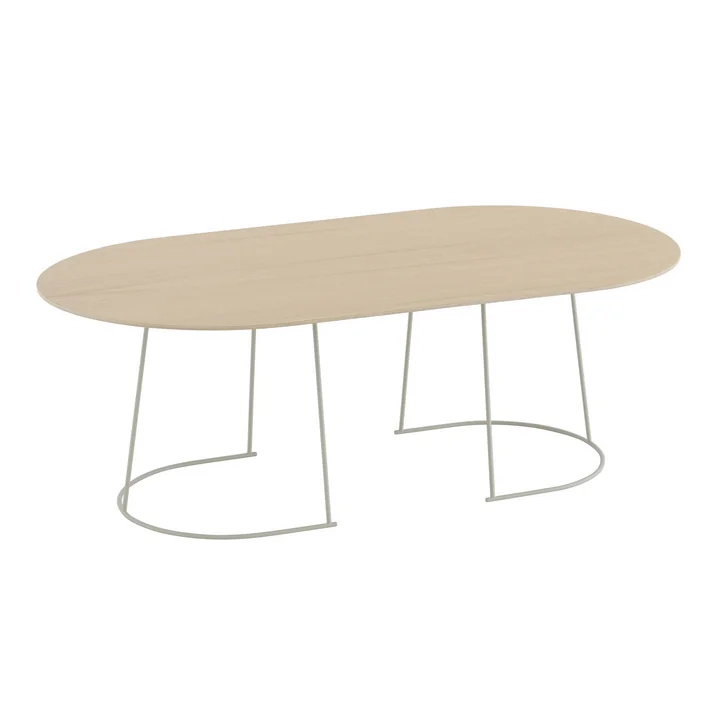 Muuto - Airy coffee table, large, lacquered oak / off-white