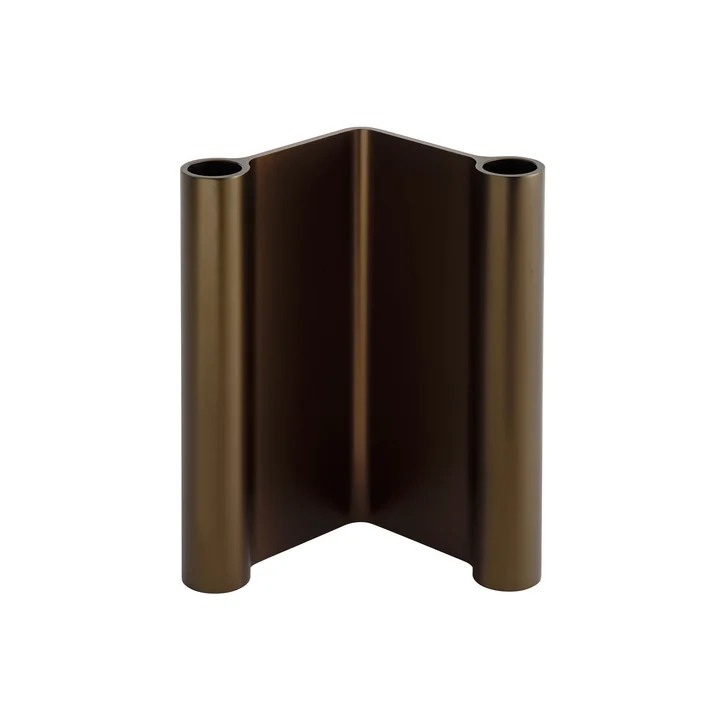 Muuto - Pair Candle holder, h 18 cm, brown
