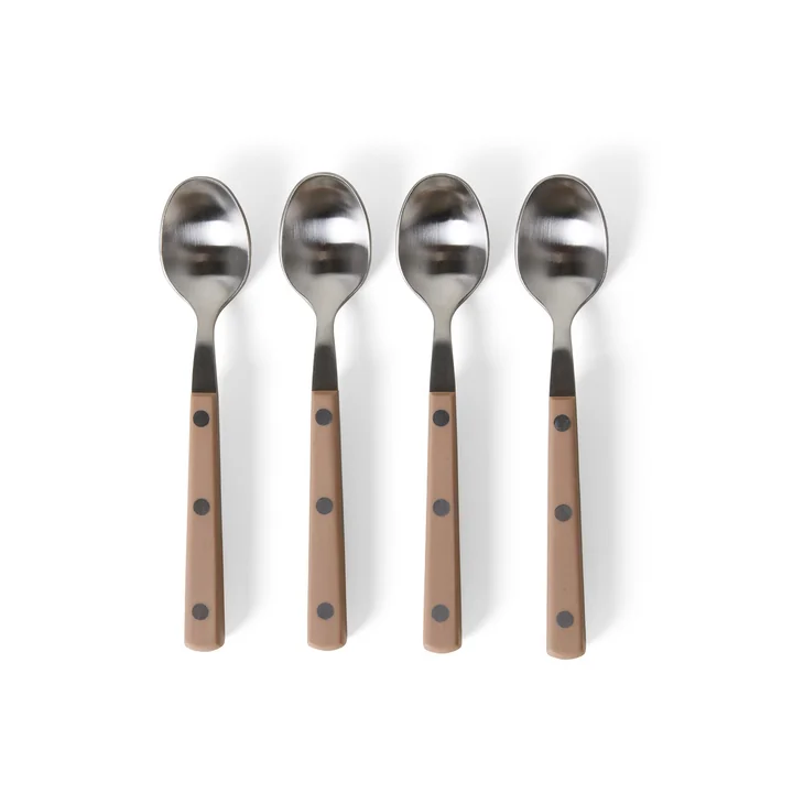 HKliving - 70's teaspoon, taupe (set of 4)