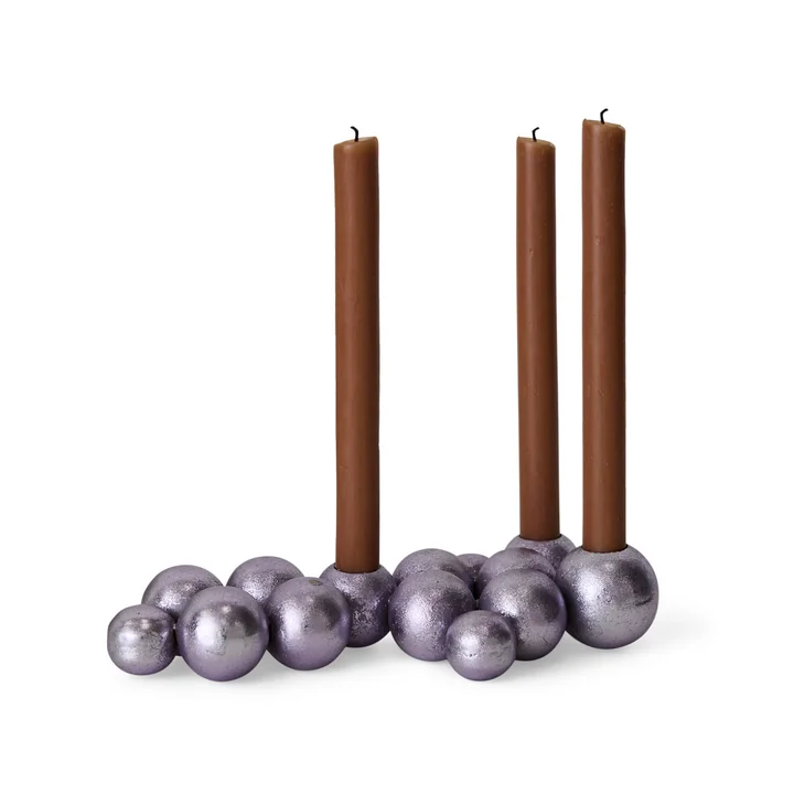 Hkliving - Bubble Candle holder, purple