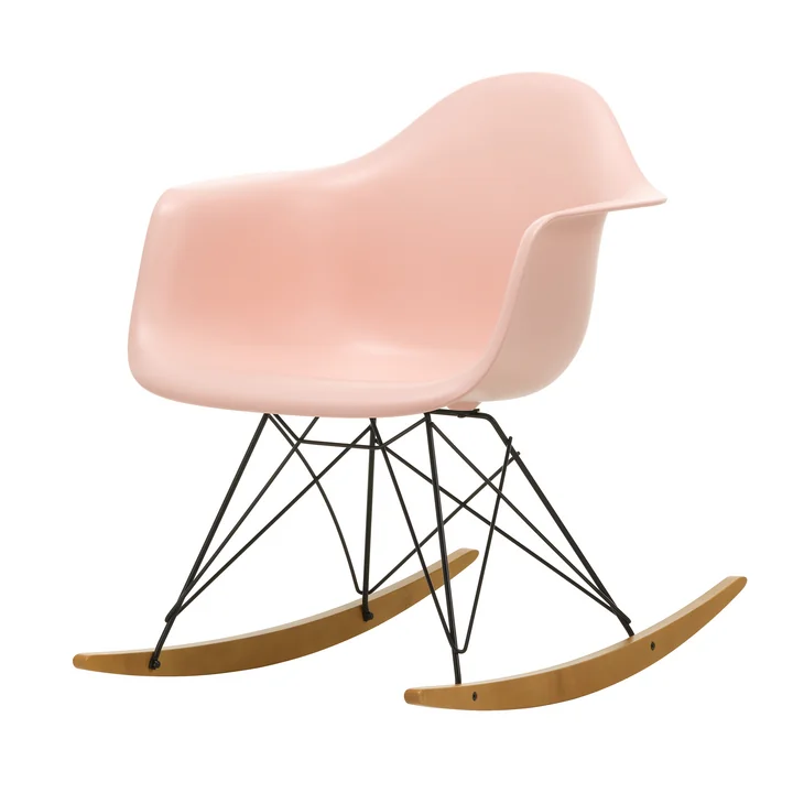 Vitra - Eames Plastic Armchair RAR RE, maple yellowish / basic dark / pale pink