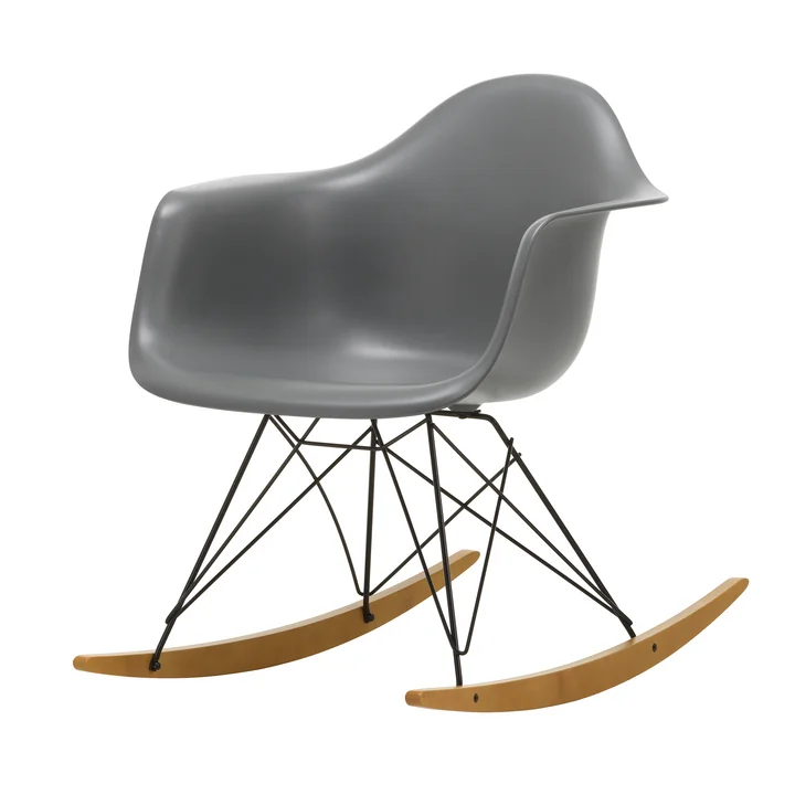 Vitra - Eames Plastic Armchair RAR RE, yellowish maple / basic dark / granite gray
