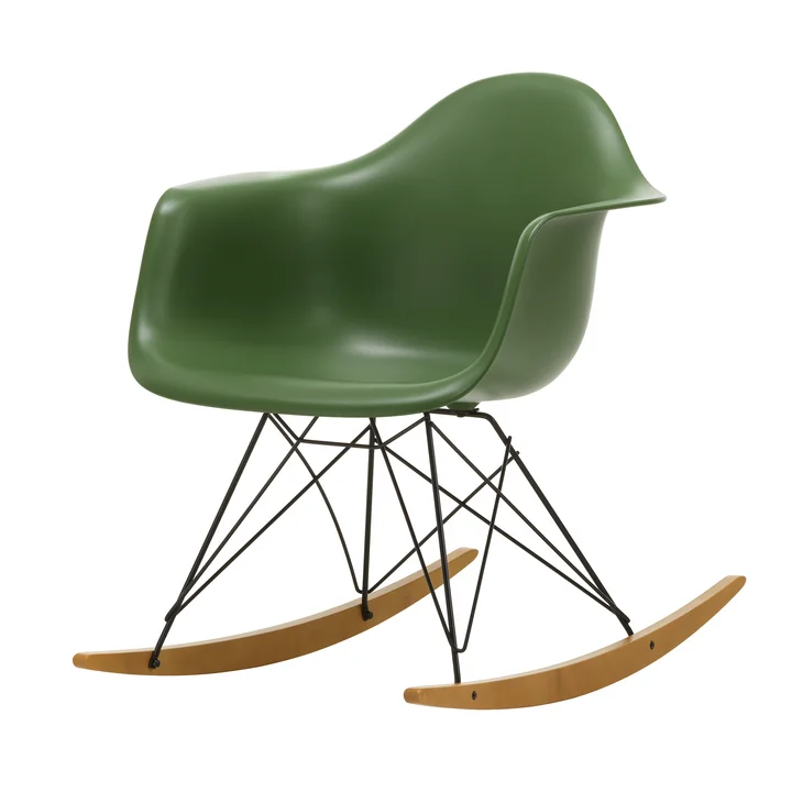 Vitra - Eames Plastic Armchair RAR RE, yellowish maple / basic dark / forest