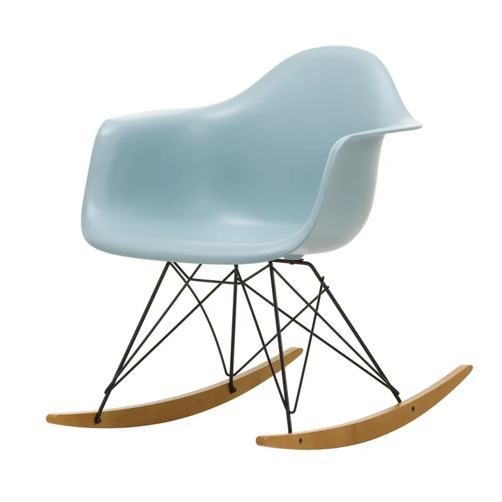Vitra - Eames Plastic Armchair RAR RE, yellowish maple / basic dark / ice gray
