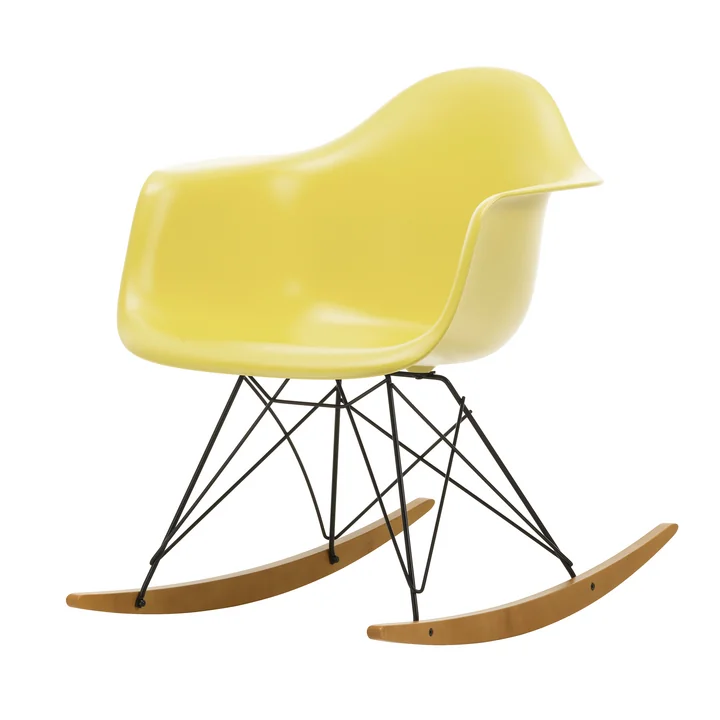 Vitra - Eames Plastic Armchair RAR RE, yellowish maple / basic dark / citron