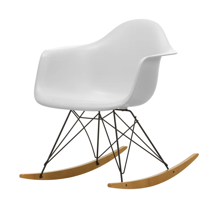 Vitra - Eames Plastic Armchair RAR RE, yellowish maple / basic dark / cotton white