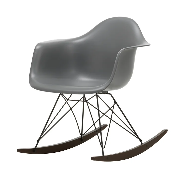 Vitra - Eames Plastic Armchair RAR RE, dark maple / basic dark / granite gray