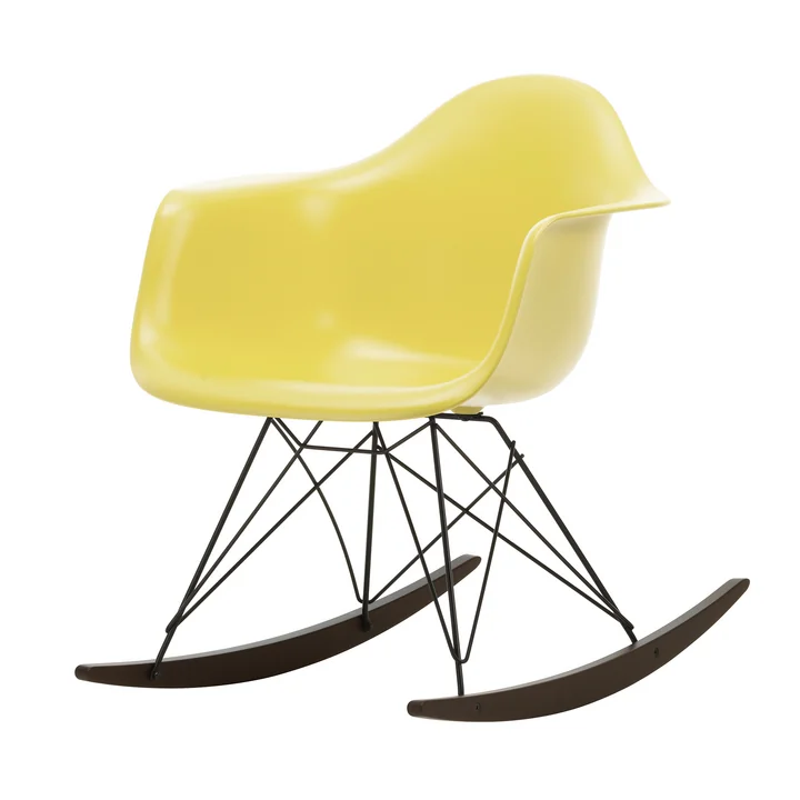 Vitra - Eames Plastic Armchair RAR RE, dark maple / basic dark / citron