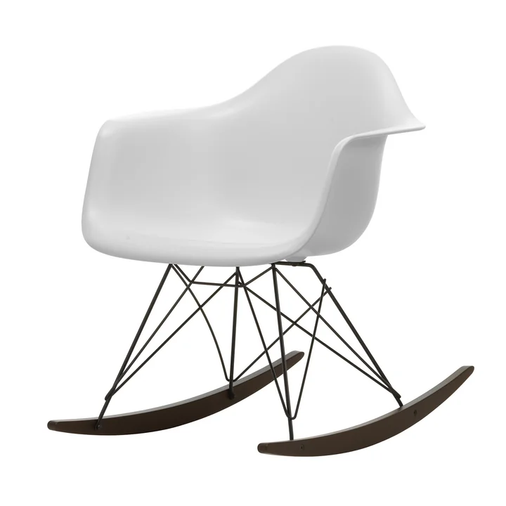Vitra - Eames Plastic Armchair RAR RE, dark maple / basic dark / cotton white
