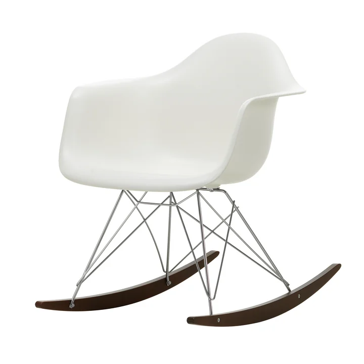 Vitra - Eames Plastic Armchair RAR, dark maple / chrome / white