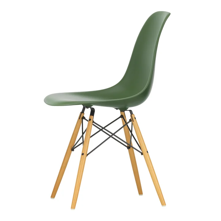 Vitra - Eames Plastic Side Chair DSW RE, yellowish maple / forest