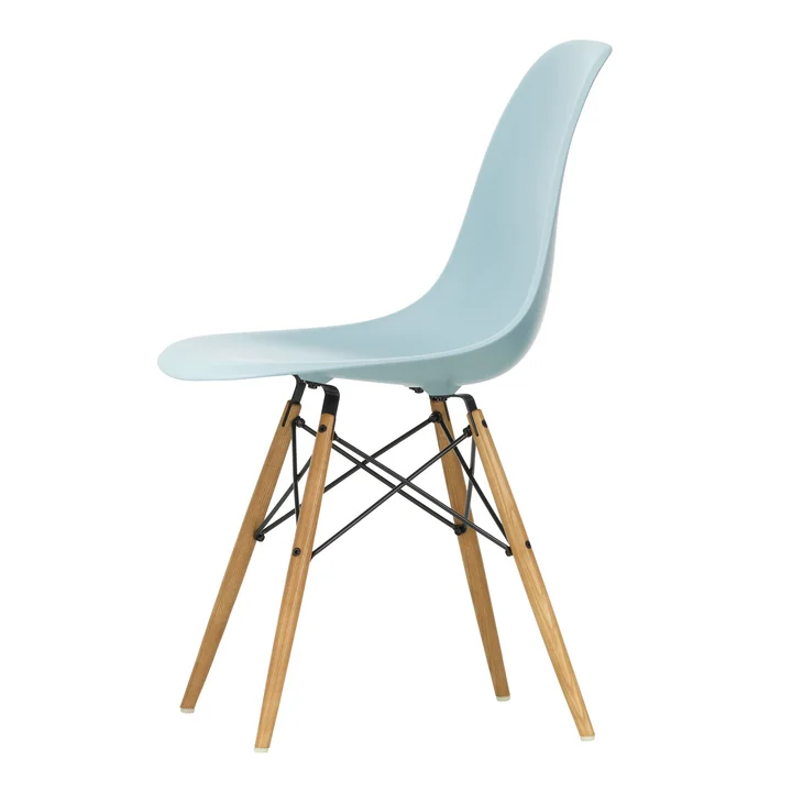 Vitra - Eames Plastic Side Chair DSW RE, ash honey / ice gray