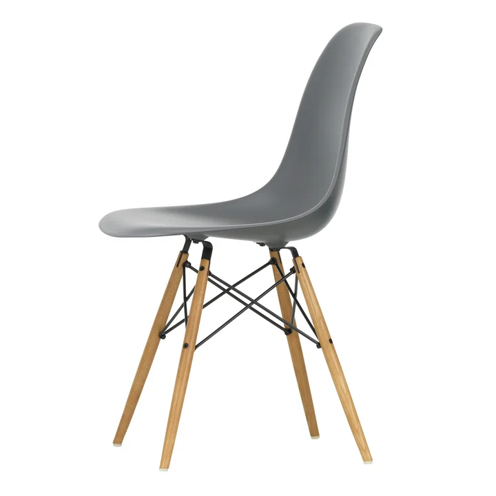 Vitra - Eames Plastic Side Chair DSW RE, ash honey / granite gray