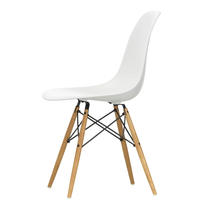Vitra - Eames Plastic Side Chair DSW, ash honey / white