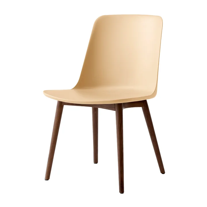 & Tradition - Rely Side Chair HW71, walnut lacquered / sand
